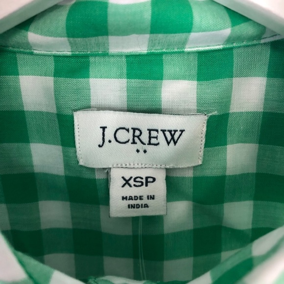 J Crew Green Plaid Long Sleeve Button Down - XSP - Picture 3 of 15